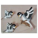Vintage Hand-Painted Orion Bird Figurines