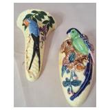 Vintage Ceramic Wall Pocket Vases