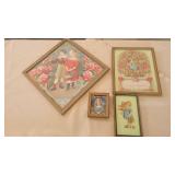MCM Framed Victorian Lithograph Prints