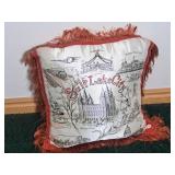 Vintage Salt Lake City Souvenir Pillow