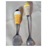 Vintage Stainless Steel Ice Cream Spoons
