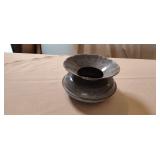 Vintage Graniteware Spitoon 7 'diameter 4' tall