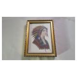 4.5'ï¿½6.5' 1900s Native American Painting