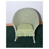 Vintage Childs Wicker Rocking Chair