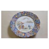 7.5' Round Hand Painted Japanese Porcelain Charger
