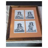 Vintage Print 'Cowgirl with a Revolver and Cards'