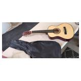 Unknown 6 String Guitar with Case (needs strings)