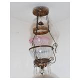 Antique Victorian Hanging Parlor Lamp