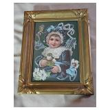 Antique Victorian Era German Die-Cut Lithograph