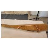 Vintage Brown Suede Red Head Brand Gun Case