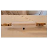 Vintage 'The Wizard' Clear Glass Rolling Pin