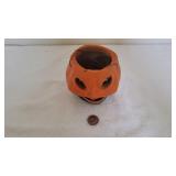Vintage Paper Mache Orange Candy Pail