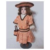 Antique Porcelain Doll 15'