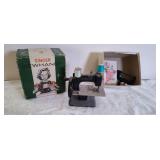 Vintage Singer Sewing Machine with Box