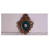 Antique Porcelain Cameo Brooch - Wall Art 8'ï¿½5'