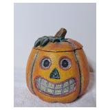 Vintage Style Paper Mache Jack O'Lantern
