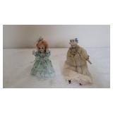 2)  Vintage Porcelain Dolls