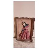 Vintage Ceramic Wall Plaque  by Florence