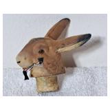 Antique Papier Mache Easter Bunny Head