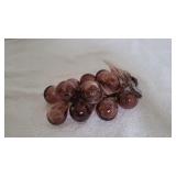 Hand Blown Purple Art Glass Grapes