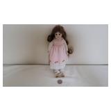 Vintage-Style Porcelain Doll