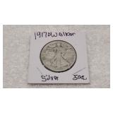 1917 D Walking Liberty Silver Half Dollar