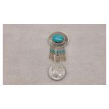 925 Silver & Turquoise Brooch