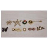 9) Brooches & Earrings
