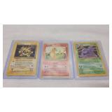 Electabuzz,Japanese Charmander & Muk Pokï¿½mon Cards