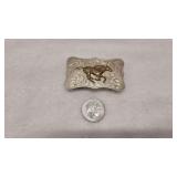 Sterling 1975 Elko Co. Fair Jockey Belt Buckle