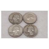 1946,1950,1958 &1963 Silver Quarters