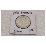 1950 Silver Franklin Half Dollar