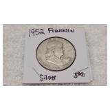 1952 Silver Franklin Half Dollar