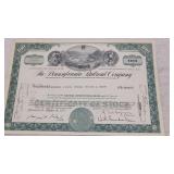 The Pennsylvania Railroad Company Certificate
