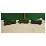 Lionel O Gauge #607 two Pullman cars 1 observation