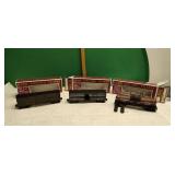 2 New York Central 0/027 gauge box cars & oil tank