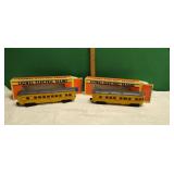 Two Vintage O Gauge Lionel Passenger Cars