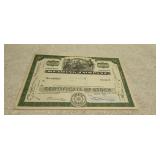 Reading Stock Certificate 1965