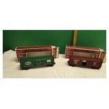 2) K-Line O Gauge Classic Box Cars