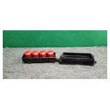 Lionel Dump Car & O Gondola Car with Canisters
