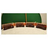 4 Lionel O scale Train cars