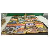 12) 1952 Railroad Magazines