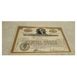 The New York Central Railroad Company Stock Paper