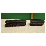 Vintage Lionel O Gauge Engine & Other Train Car