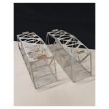 Vintage Marx O Scale Metal Truss Railroad Bridges
