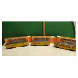 3) Vtg O Gauge Lionel 6069 Passenger Train Cars