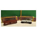 Two vintage O Gauge New York Central box,& Tanker