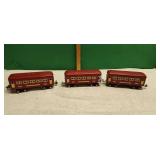 3) Vintage Lionel O Gauge Train Cars