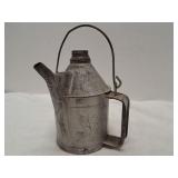 Vintage Galvanized Steel Oil Can 'Railroad Oiler'