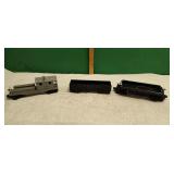 3 O Gauge Lionel train car's dump, Gondola, Caboos